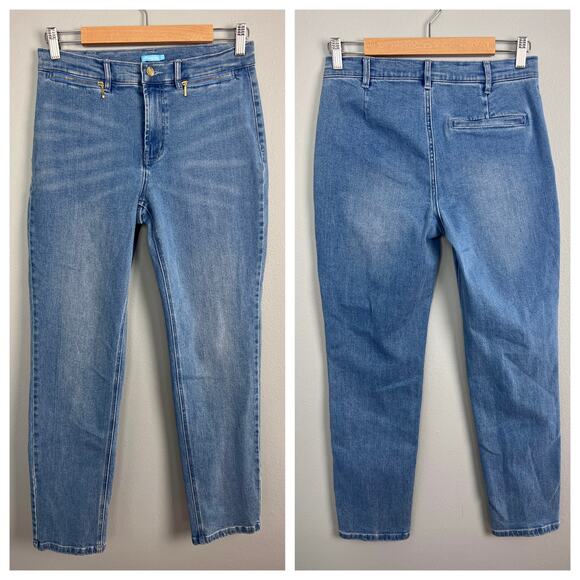 J.McLaughlin Women’s 4 Ankle Jeans Stretch Denim Slim Preppy Classic Retro‎ Chic - Picture 11 of 11